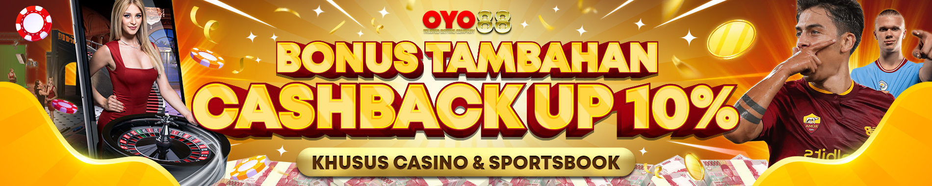 BONUS CASHBACK OYO88